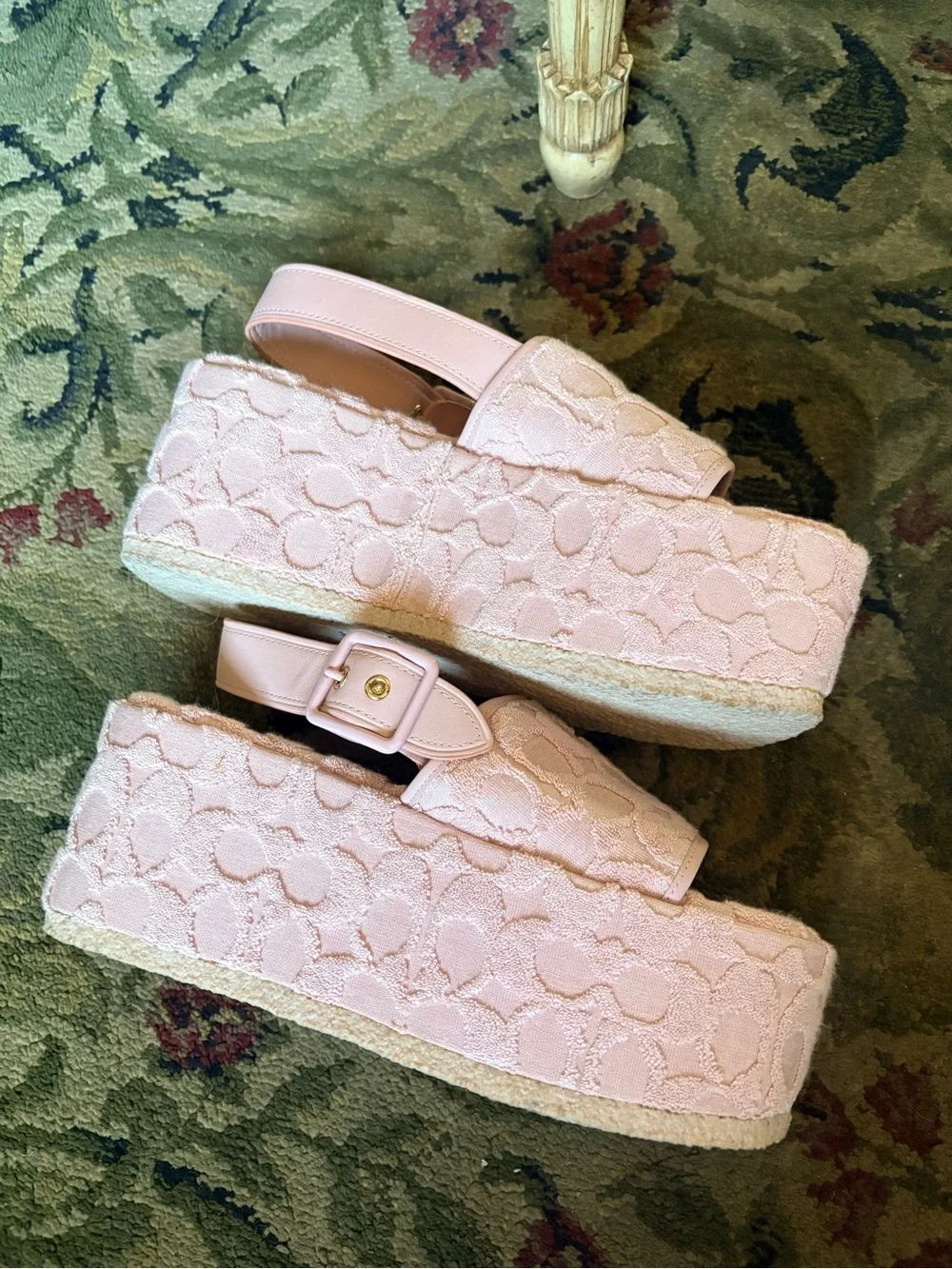 Coach platform sandals